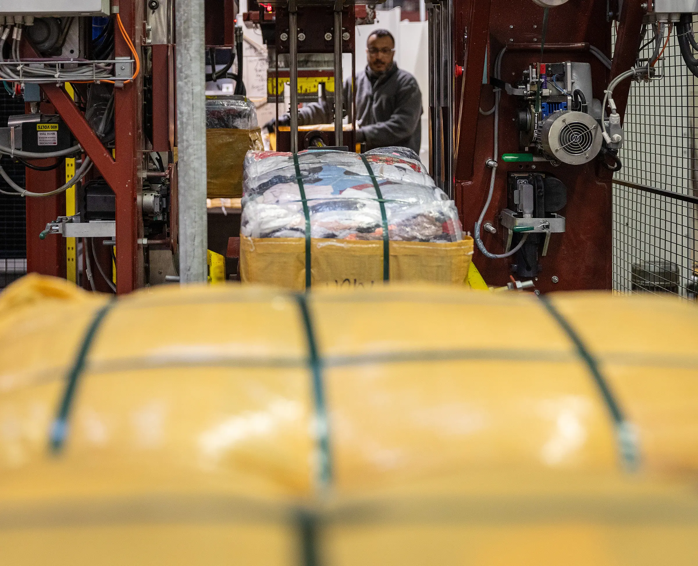 Distribution Xycles with employee in background