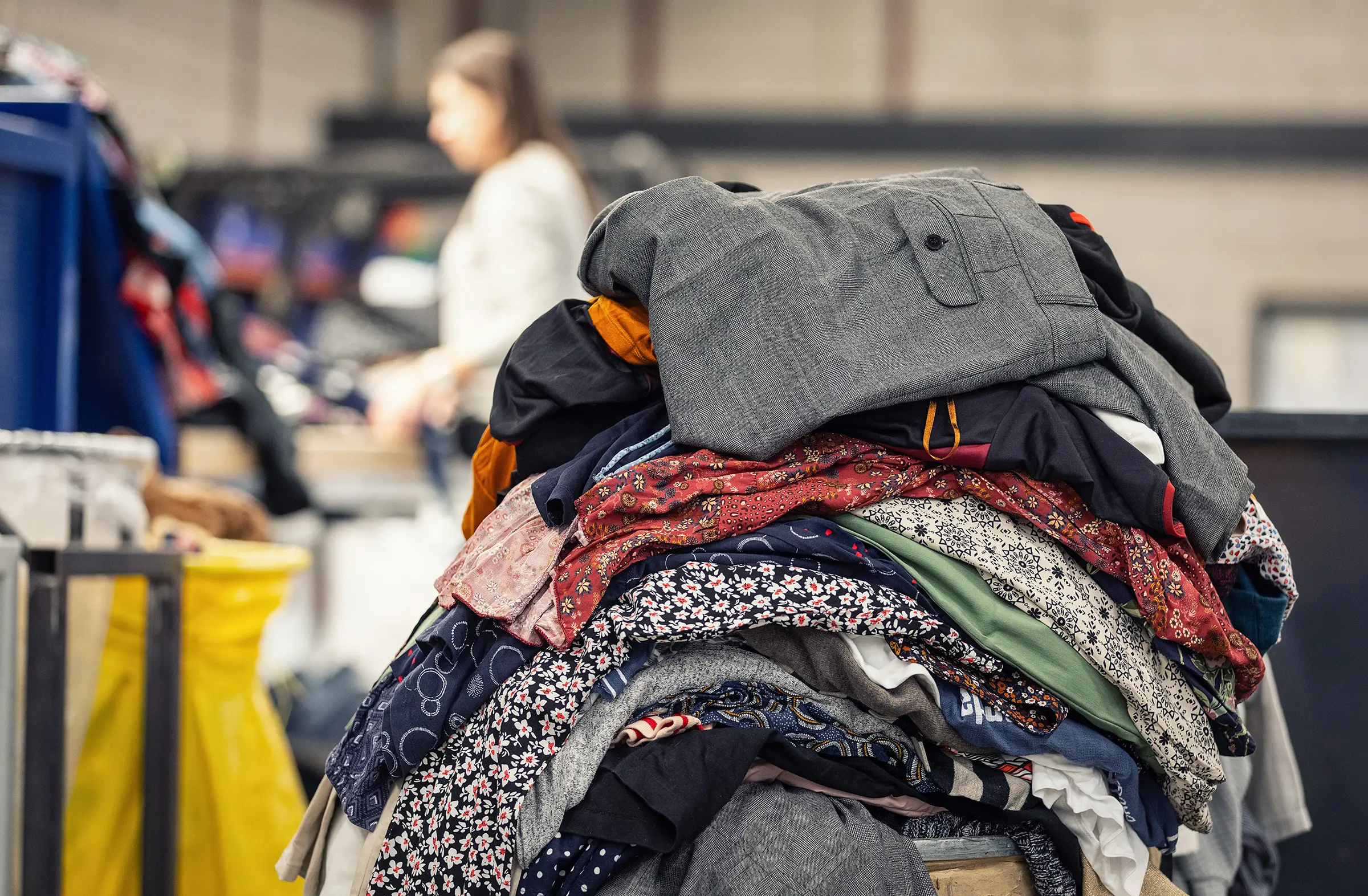 Xycles clothes to be sorted